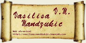 Vasilisa Mandžukić vizit kartica